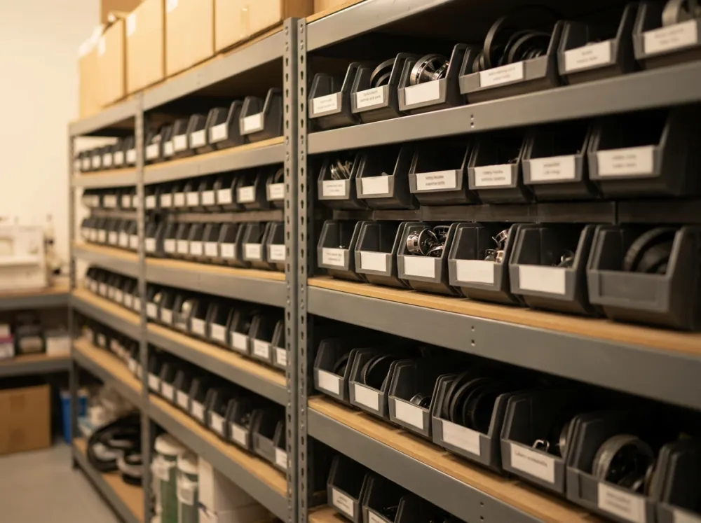 Organised parts stock